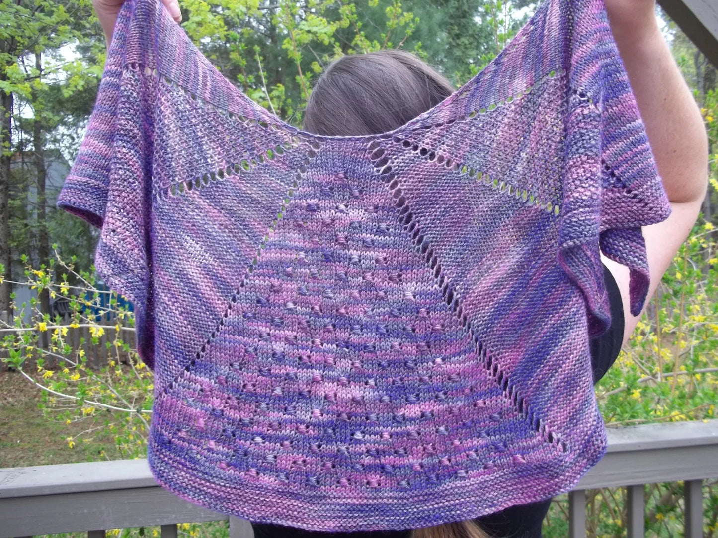 Masquerade Shawl Knitting Pattern - Digital Download