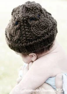 Chunky Night Owl Beanie Knitting Pattern - Digital Download