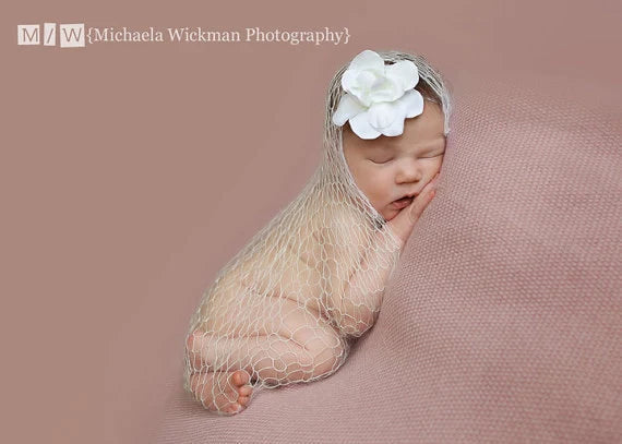 Stork Net Baby Wrap Photo Prop Knitting Pattern - Digital Download