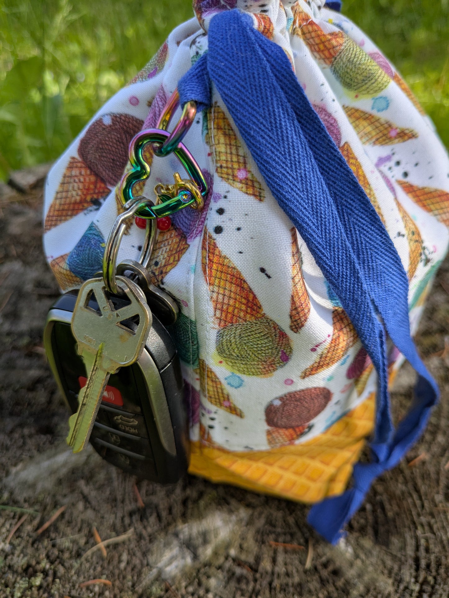 Stitcher's Stuff Sack - Sock Week 2025 Exclusive - Project Bag - Sundae Funday - Ready to Ship